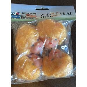 VINTAGE NOS DOLL HEAD FIBRE CRAFT Decorative Use Only